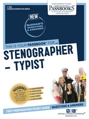 cover image of Stenographer-Typist
